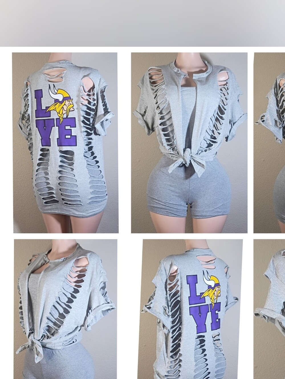 Minnesota Vikings Distressed Tshirt